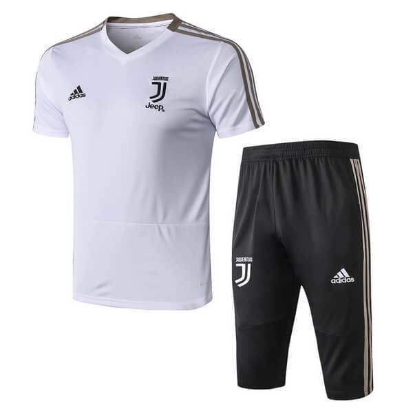 Trikot Trainingsshirt Juventus Komplett Set 2018-19 Weiß Schwarz